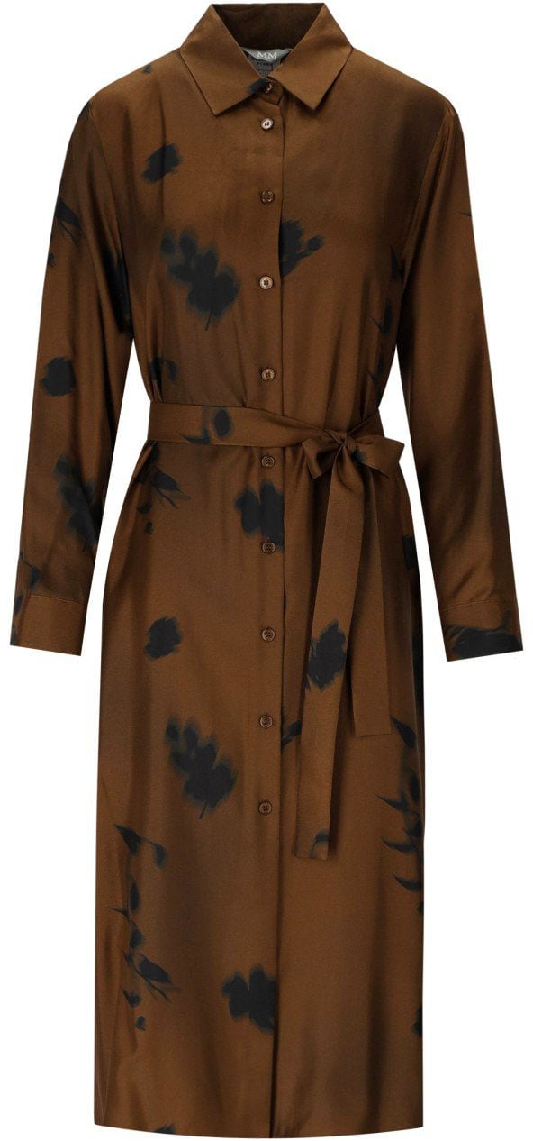 Max Mara MM MAX MARA JADI BRONZE SHIRT DRESS Bruin