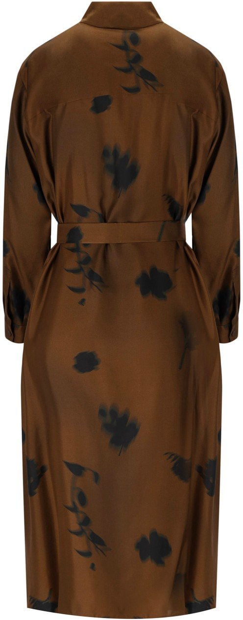 Max Mara MM MAX MARA JADI BRONZE SHIRT DRESS Bruin