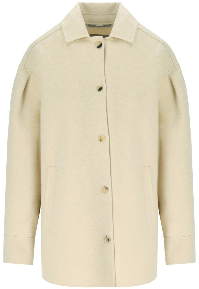 Max Mara MM MAX MARA EMBLEMA BUTTER JACKET Wit