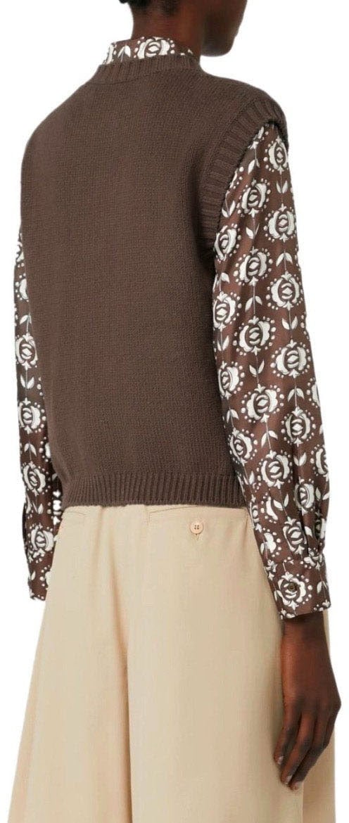 Max Mara MAX MARA WEEKEND CAPRARA KNITTED VEST Bruin