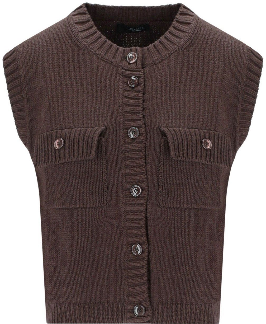 Max Mara MAX MARA WEEKEND CAPRARA KNITTED VEST Bruin