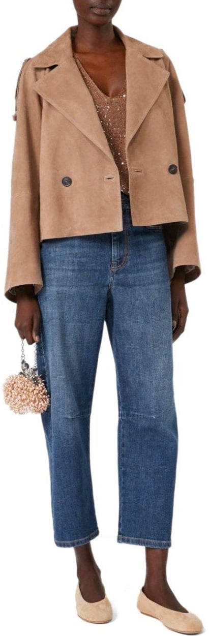 Max Mara MAX MARA WEEKEND CAPRILE BARREL JEANS Blauw