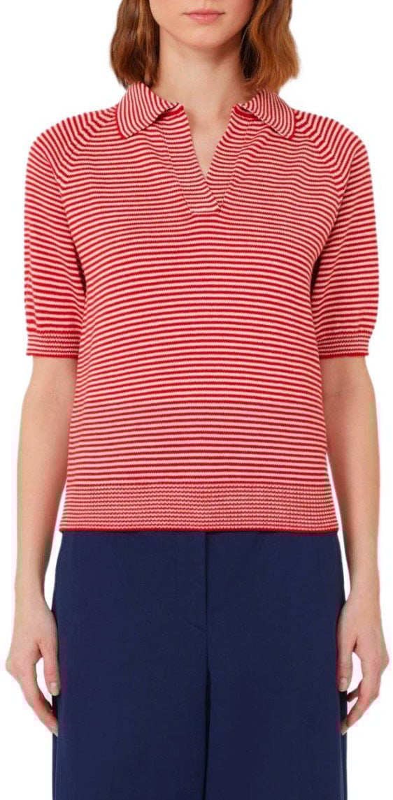 Max Mara MAX MARA WEEKEND JUNIOR RED POLOSHIRT Divers