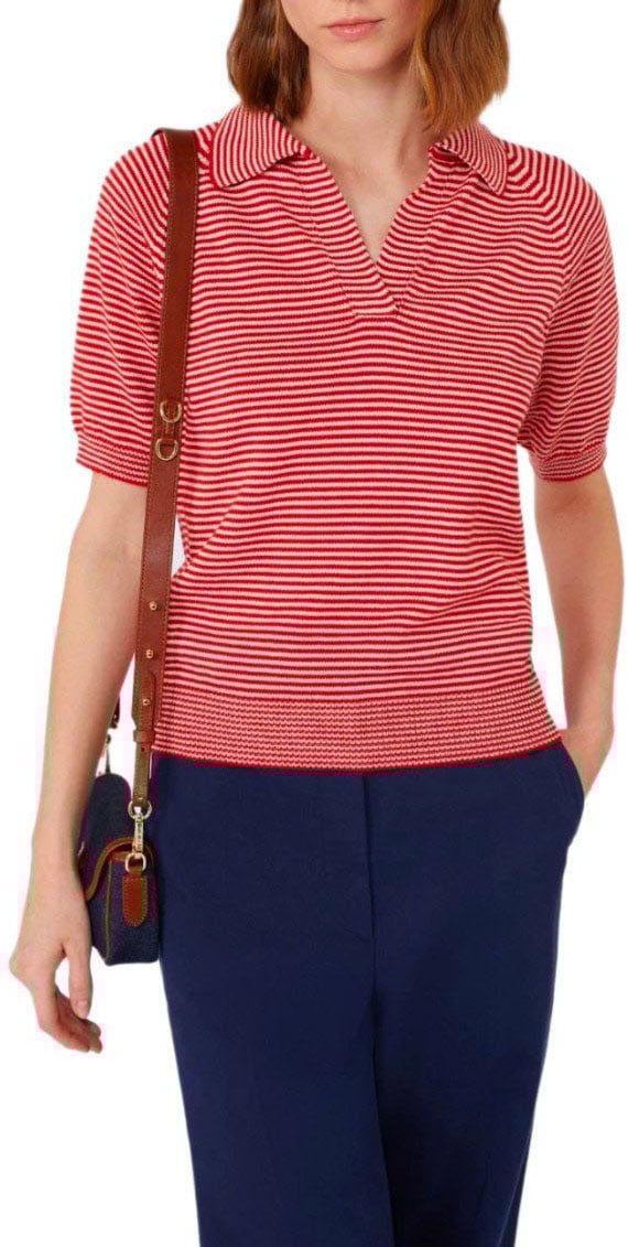 Max Mara MAX MARA WEEKEND JUNIOR RED POLOSHIRT Divers