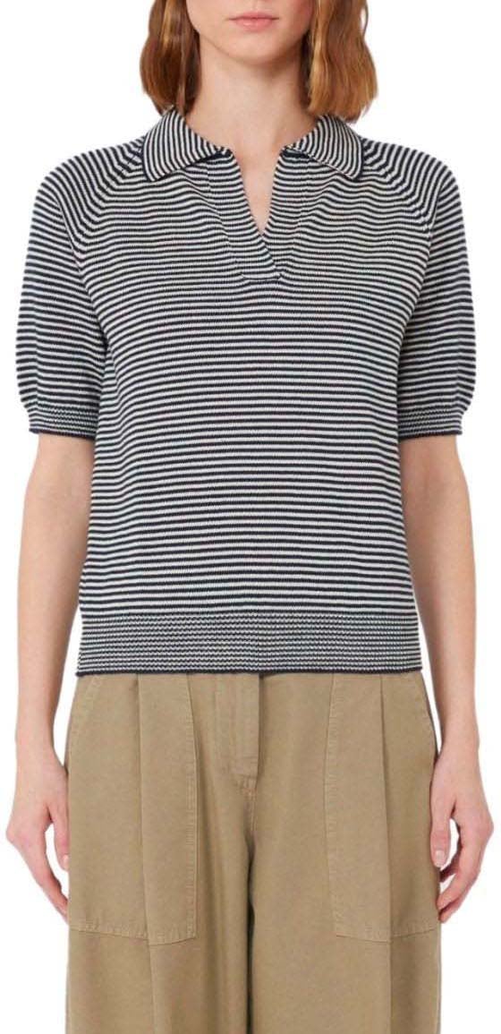 Max Mara MAX MARA WEEKEND JUNIOR BLUE POLOSHIRT Divers