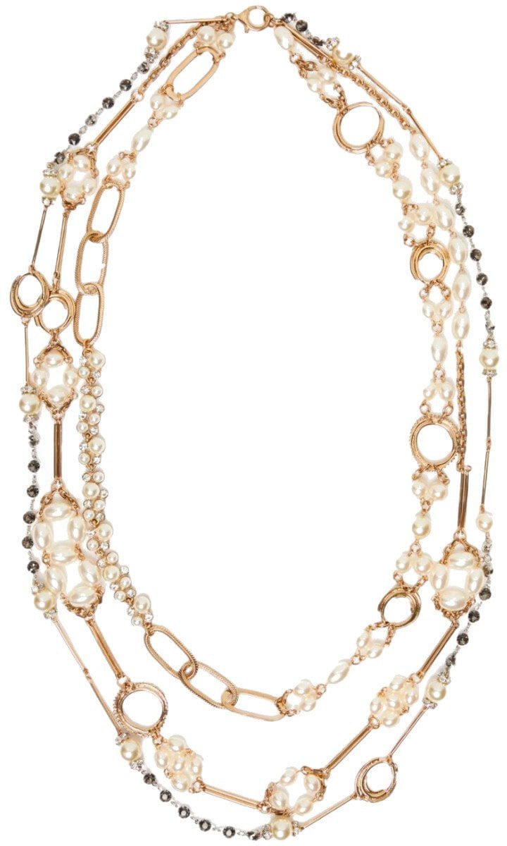 Max Mara MAX MARA WEEKEND JABOT NECKLACE Wit