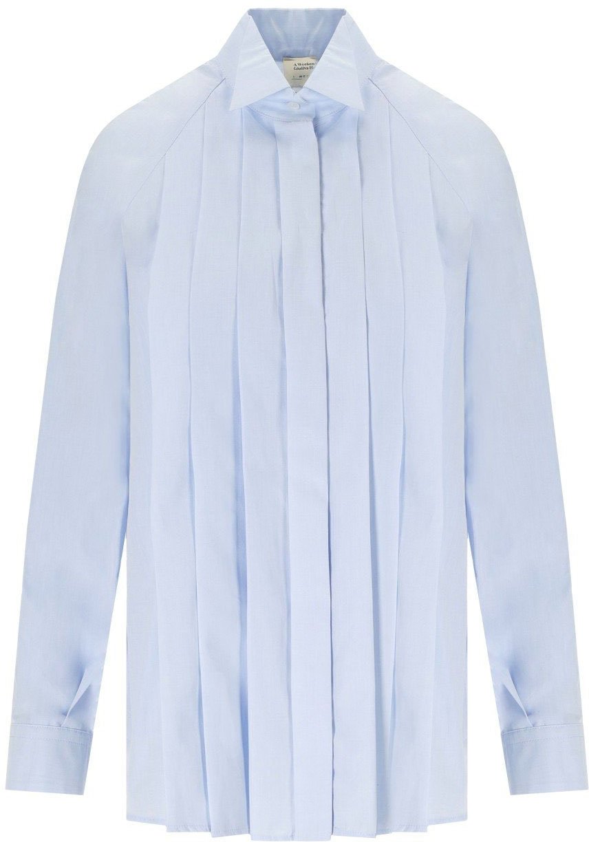 Max Mara MAX MARA WEEKEND ACANTO LIGHT BLUE SHIRT Lichtblauw