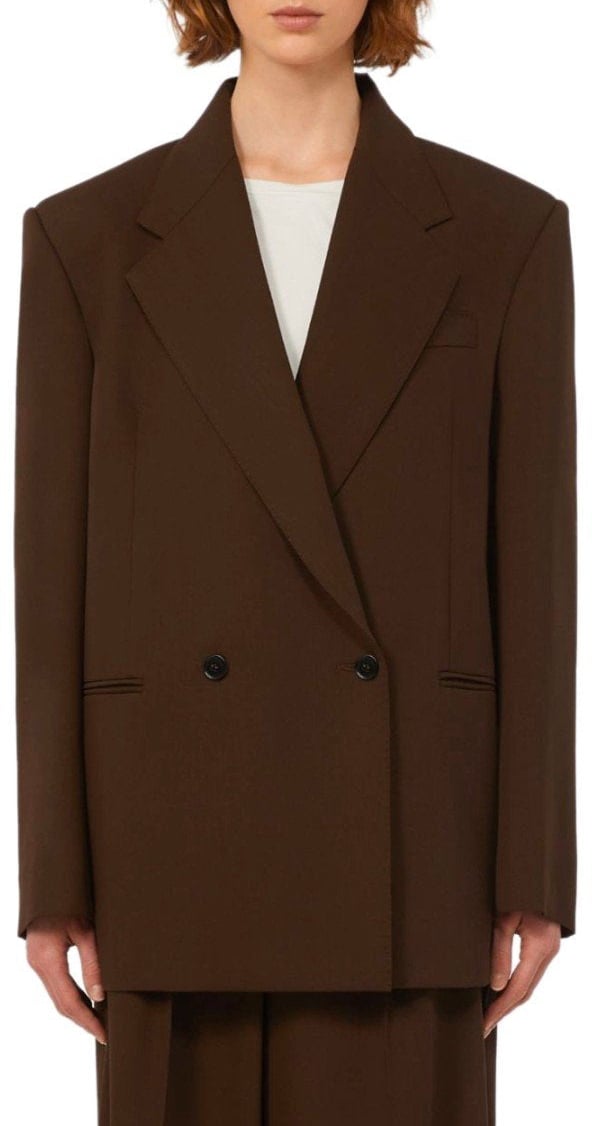 Max Mara MAX MARA WEEKEND GINSENG SINGLE-BREASTED BLAZER Bruin