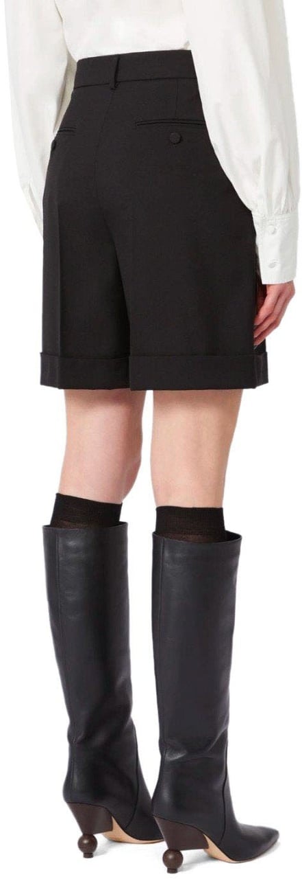 Max Mara MAX MARA WEEKEND BUSSOLA1234 BERMUDA SHORTS Zwart
