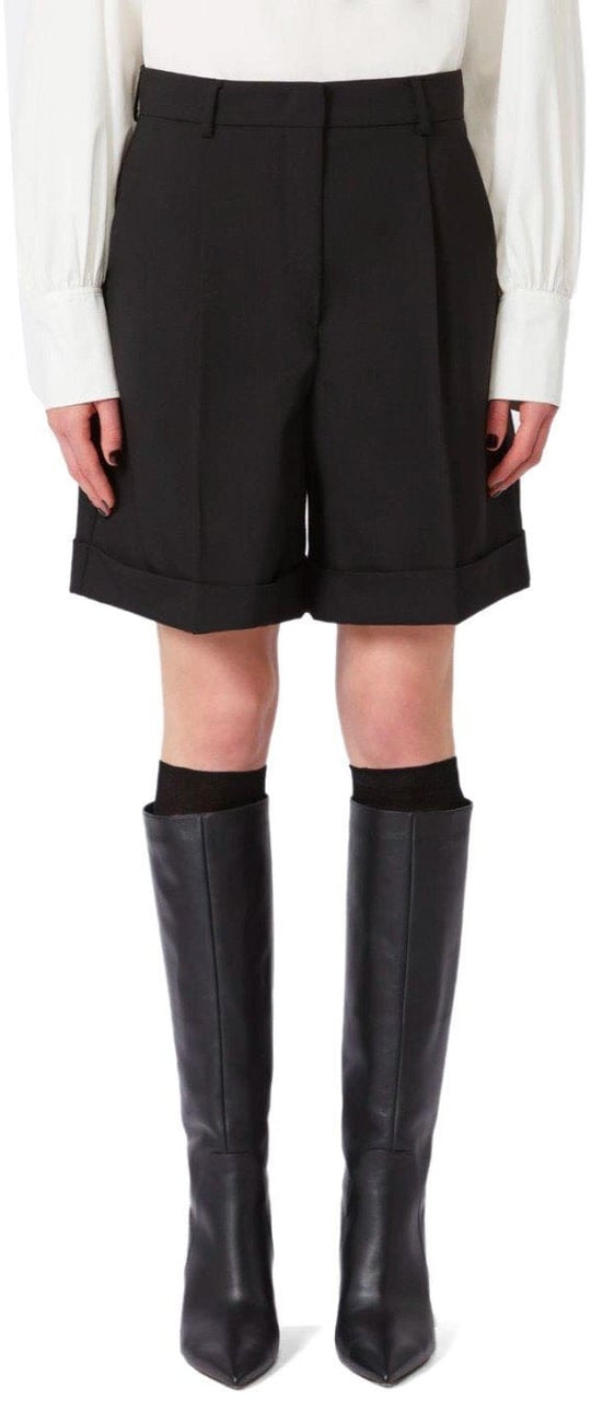 Max Mara MAX MARA WEEKEND BUSSOLA1234 BERMUDA SHORTS Zwart