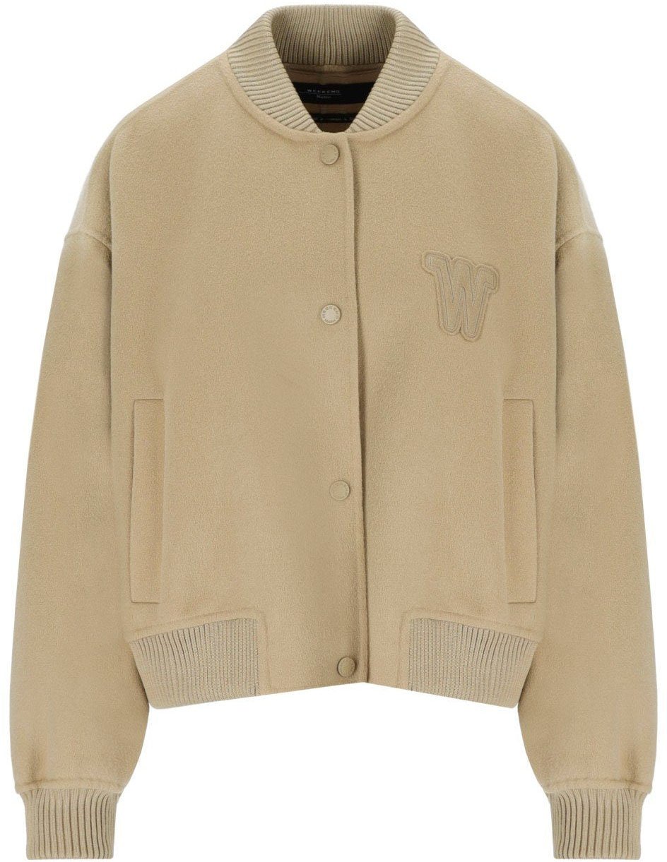 Max Mara MAX MARA WEEKEND ZELANTE BOMBER JACKET Beige