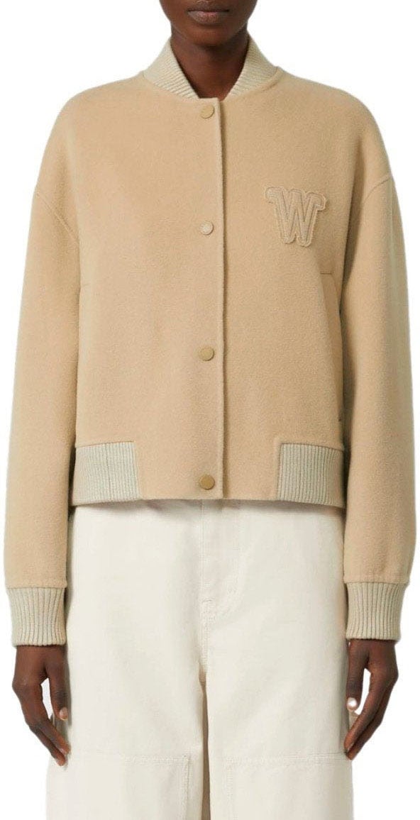 Max Mara MAX MARA WEEKEND ZELANTE BOMBER JACKET Beige