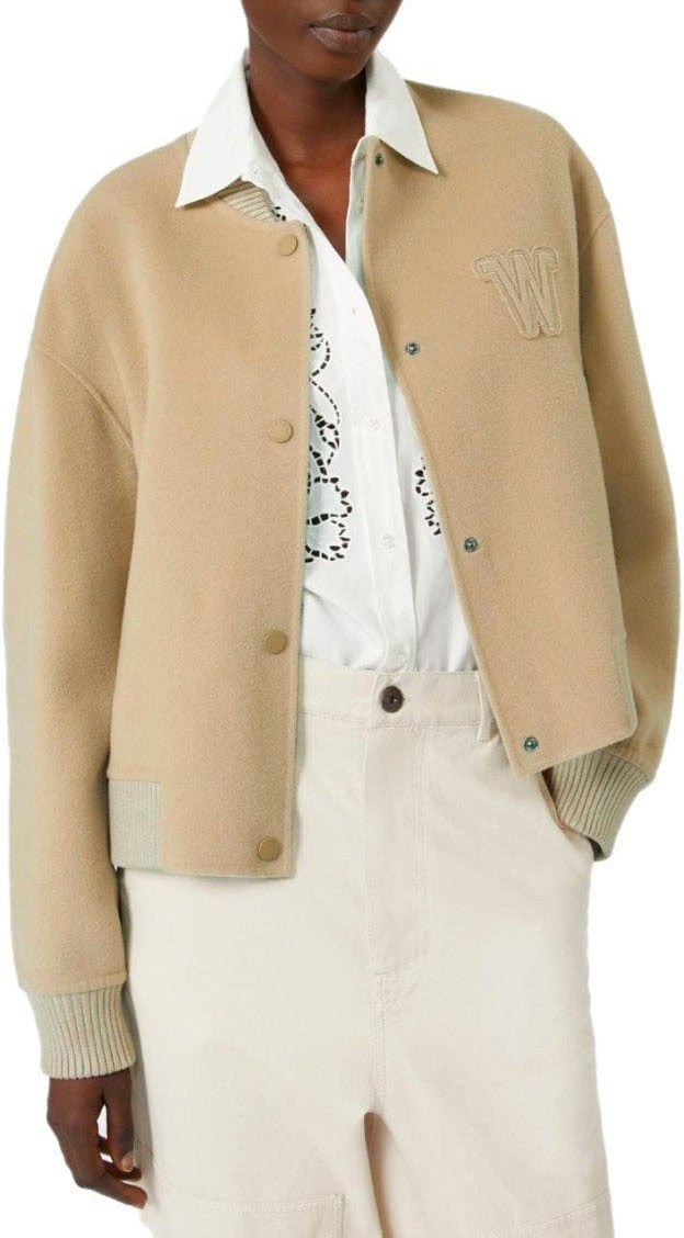 Max Mara MAX MARA WEEKEND ZELANTE BOMBER JACKET Beige