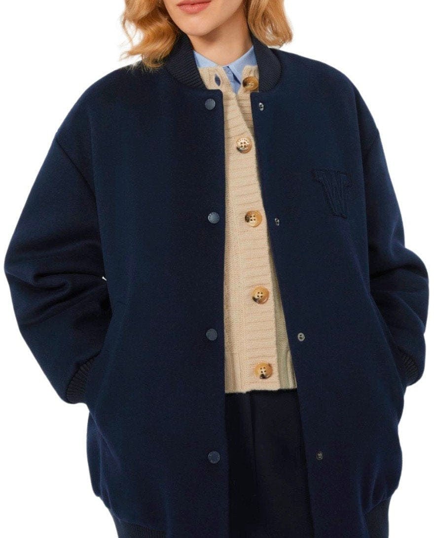 Max Mara MAX MARA WEEKEND ADORNI BOMBER JACKET Blauw