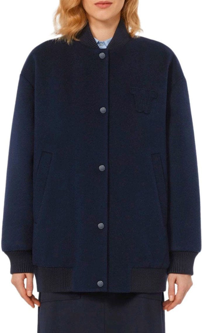 Max Mara MAX MARA WEEKEND ADORNI BOMBER JACKET Blauw