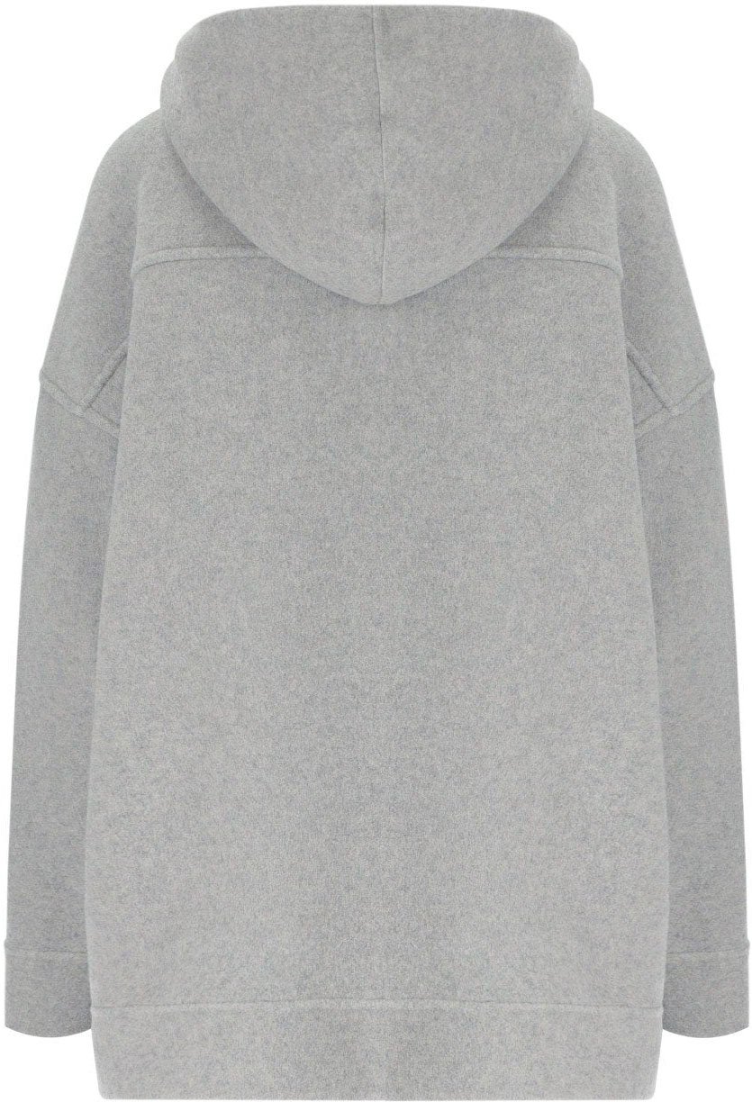 Max Mara MM MAX MARA SOTTILE LIGHT GREY HOODED JACKET Grijs