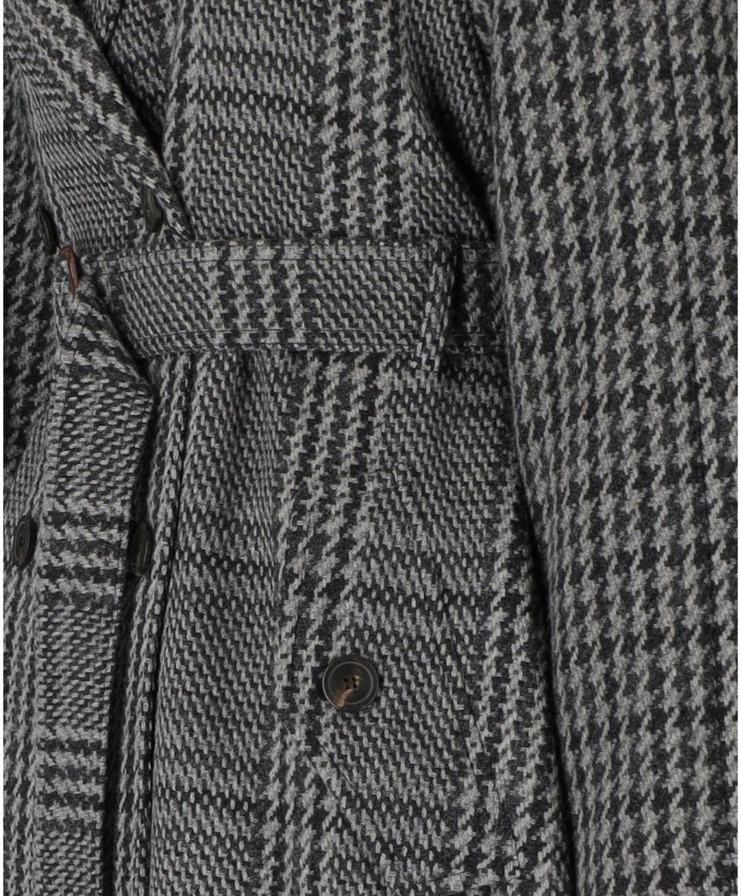 Max Mara MAX MARA WEEKEND CARPI GREY BELTED COAT Grijs