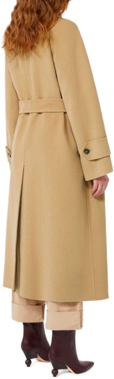 Max Mara MAX MARA WEEKEND CADINE CAMEL BELTED COAT Bruin