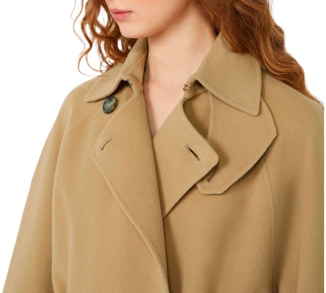 Max Mara MAX MARA WEEKEND CADINE CAMEL BELTED COAT Bruin
