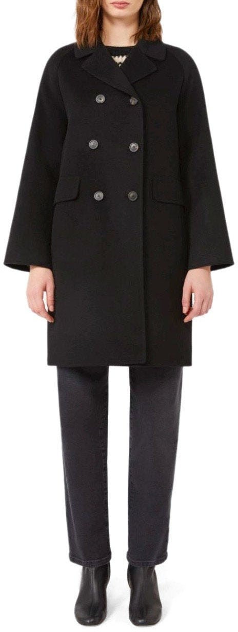 Max Mara MAX MARA WEEKEND ZOLFO DOUBLE-BREASTED COAT Zwart