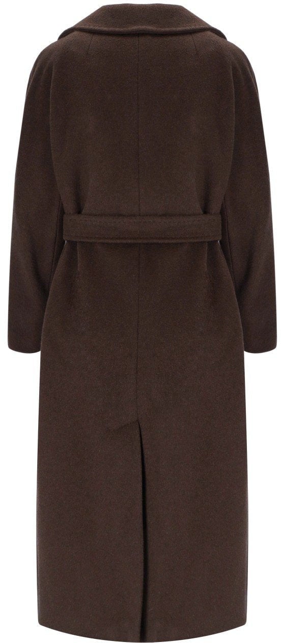 Max Mara MAX MARA WEEKEND TEMPERA CHOCOLATE BELTED COAT Bruin