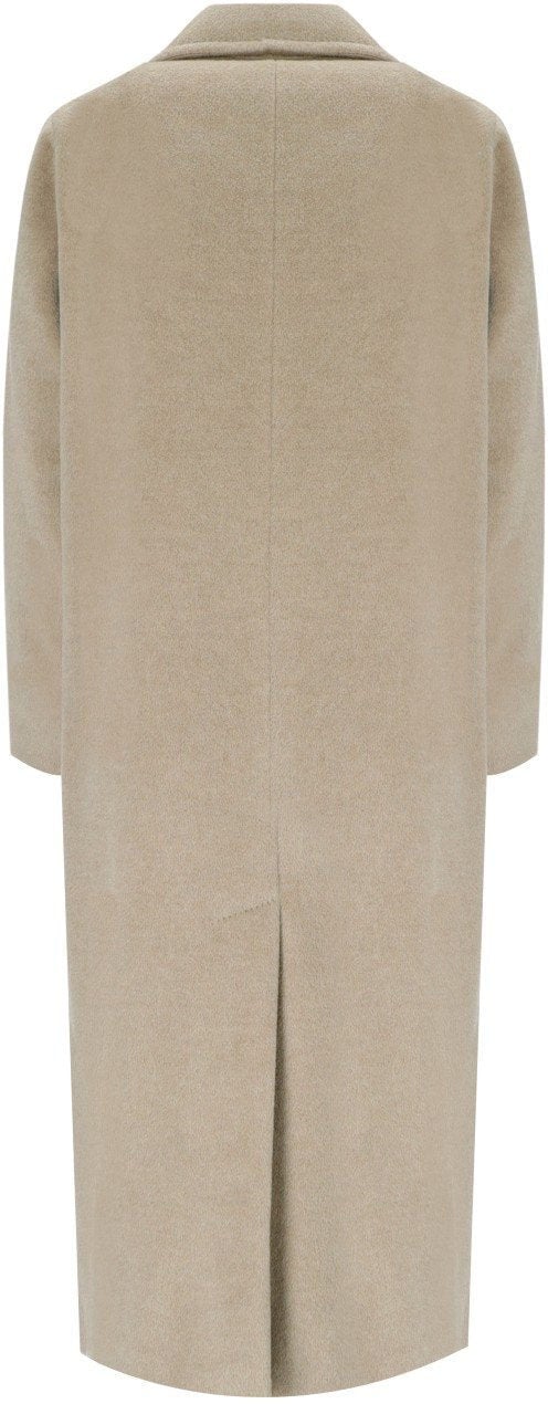 Max Mara MAX MARA WEEKEND ZUFOLO LIGHT DOUBLE-BREASTED COAT Beige