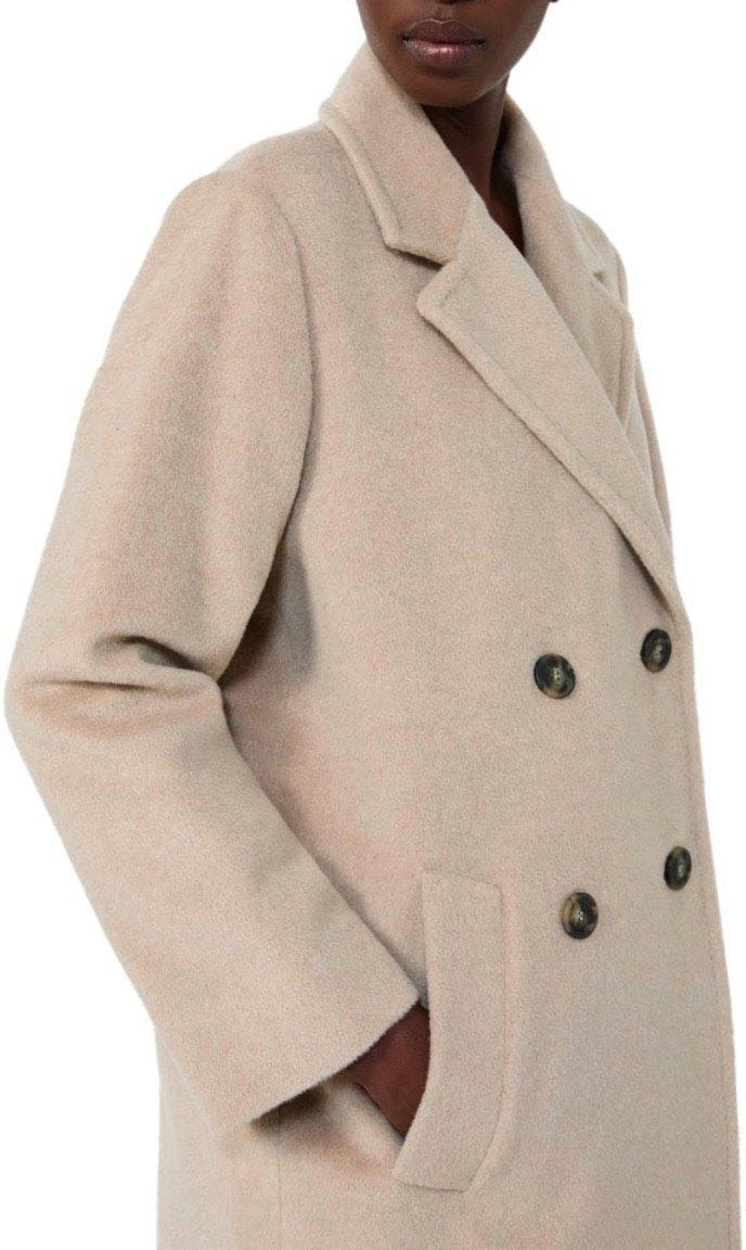 Max Mara MAX MARA WEEKEND ZUFOLO LIGHT DOUBLE-BREASTED COAT Beige