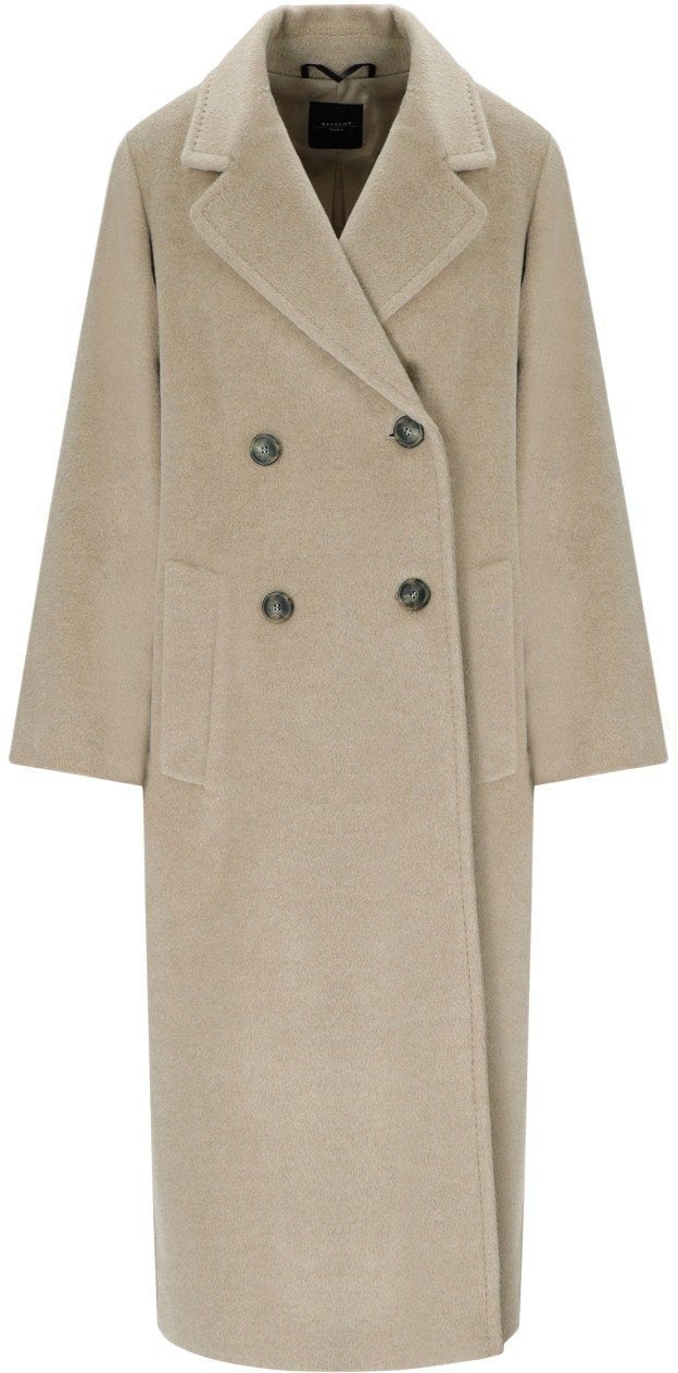 Max Mara MAX MARA WEEKEND ZUFOLO LIGHT DOUBLE-BREASTED COAT Beige