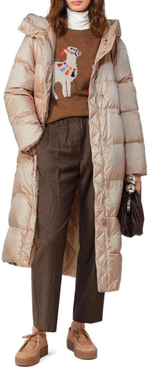 Max Mara MAX MARA WEEKEND NOVAK REVERSIBLE HOODED DOWN JACKET Beige