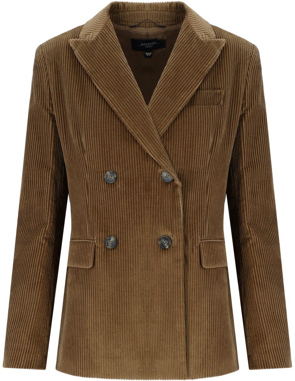 Max Mara MAX MARA WEEKEND KATANGA DOUBLE-BREASTED BLAZER Bruin