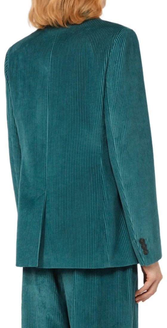 Max Mara MAX MARA WEEKEND KATANGA MISTY BLUE DOUBLE-BREASTED BLAZER Groen