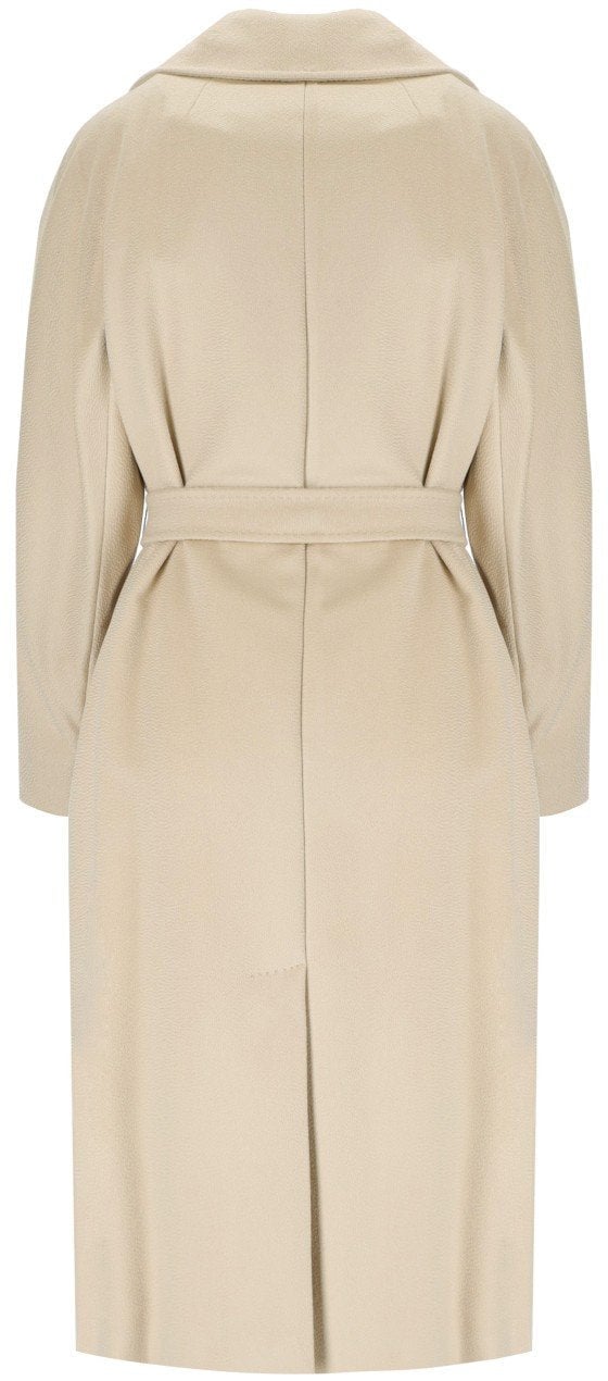 Max Mara MAX MARA WEEKEND RESINA IVORY BELTED COAT Wit