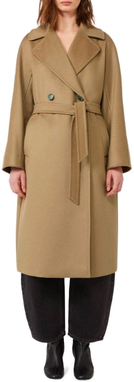 Max Mara MAX MARA WEEKEND RESINA CAMEL BELTED COAT Bruin