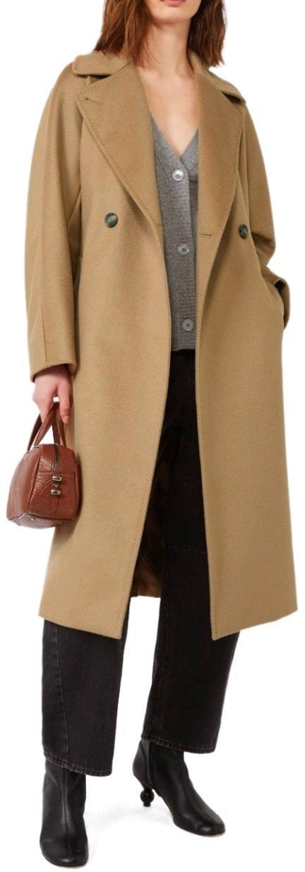 Max Mara MAX MARA WEEKEND RESINA CAMEL BELTED COAT Bruin