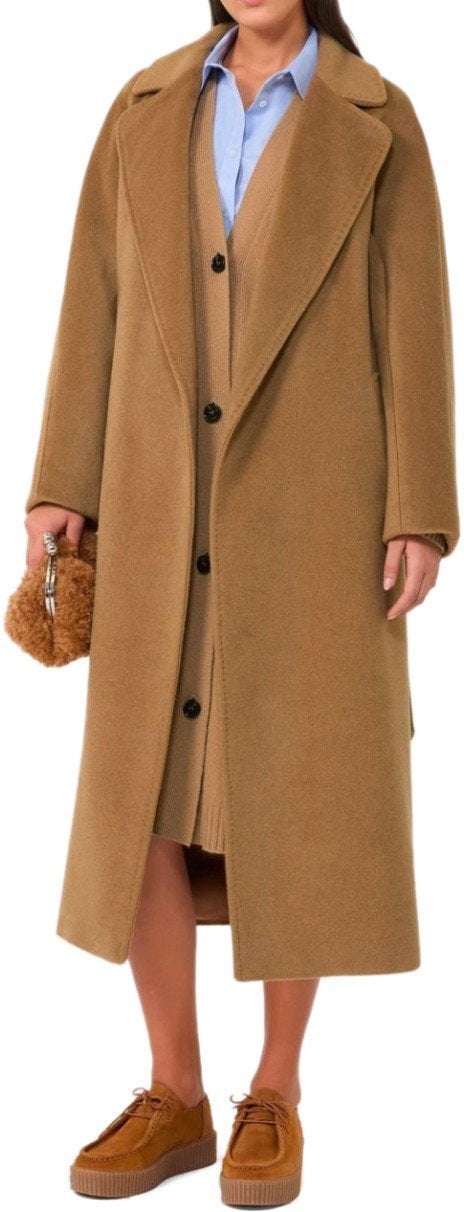 Max Mara MAX MARA WEEKEND TEMPERA CAMEL BELTED COAT Bruin