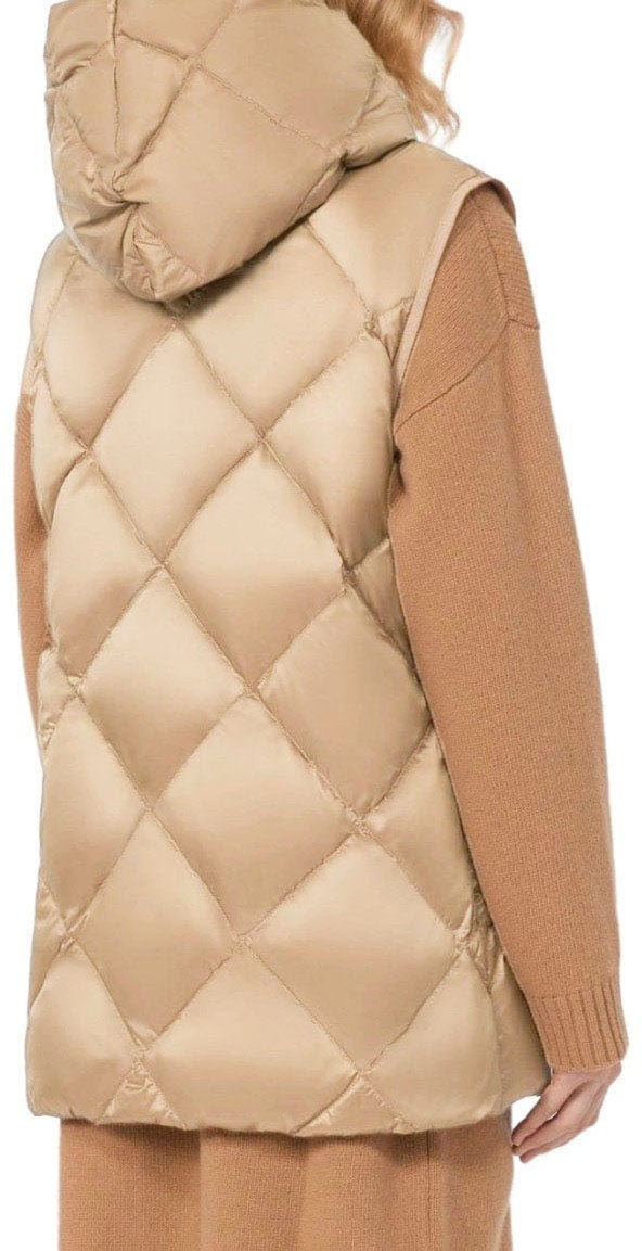 Max Mara MAX MARA WEEKEND FRUTTO HOODED VEST Beige