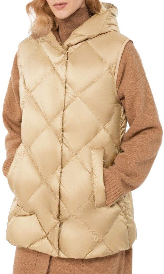 Max Mara MAX MARA WEEKEND FRUTTO HOODED VEST Beige