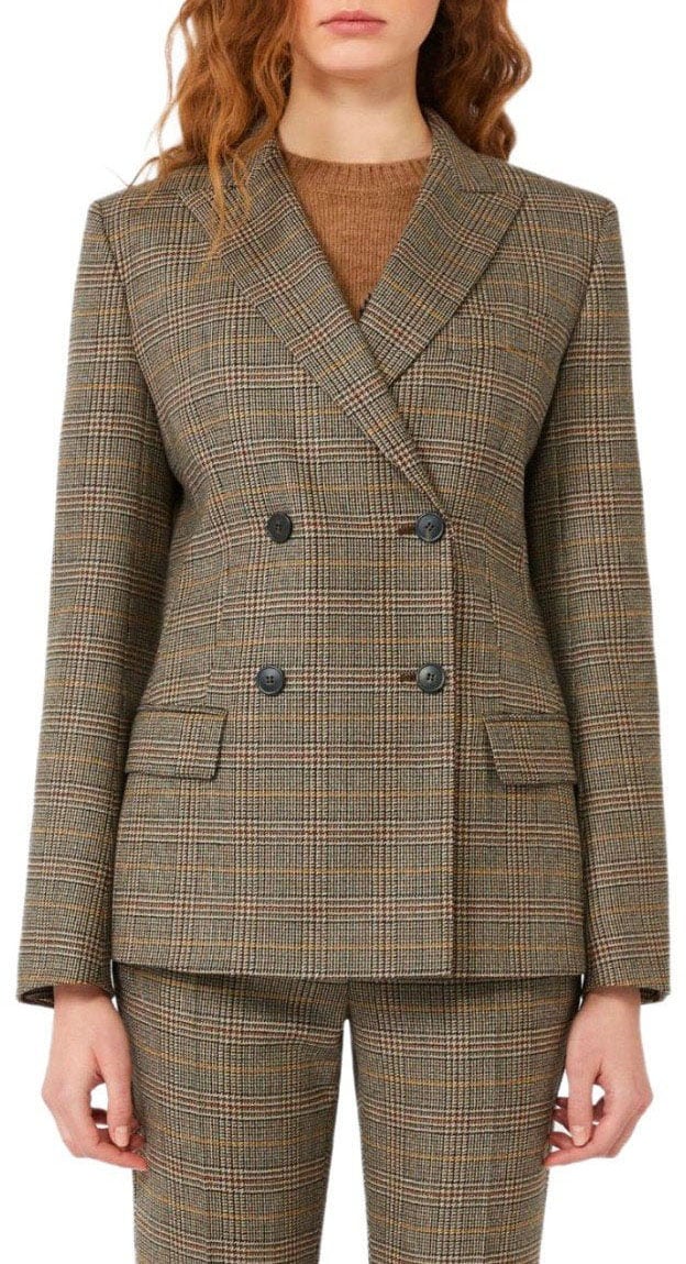 Max Mara MAX MARA WEEKEND GIOVE DOUBLE-BREASTED BLAZER Bruin