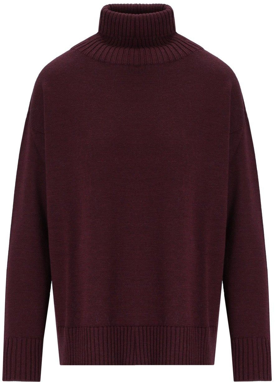 Max Mara MM MAX MARA MINO BURGUNDY TURTLENECK SWEATER Rood