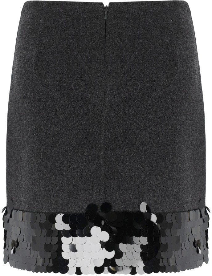 Max Mara MAX MARA WEEKEND BRONTE1234 ANTHRACITE GREY SKIRT Grijs
