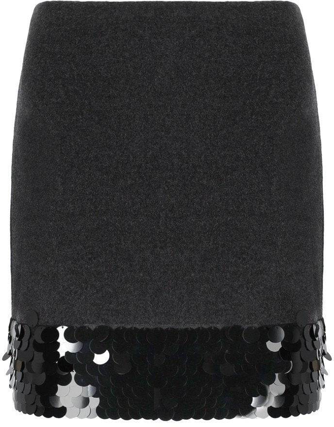 Max Mara MAX MARA WEEKEND BRONTE1234 ANTHRACITE GREY SKIRT Grijs