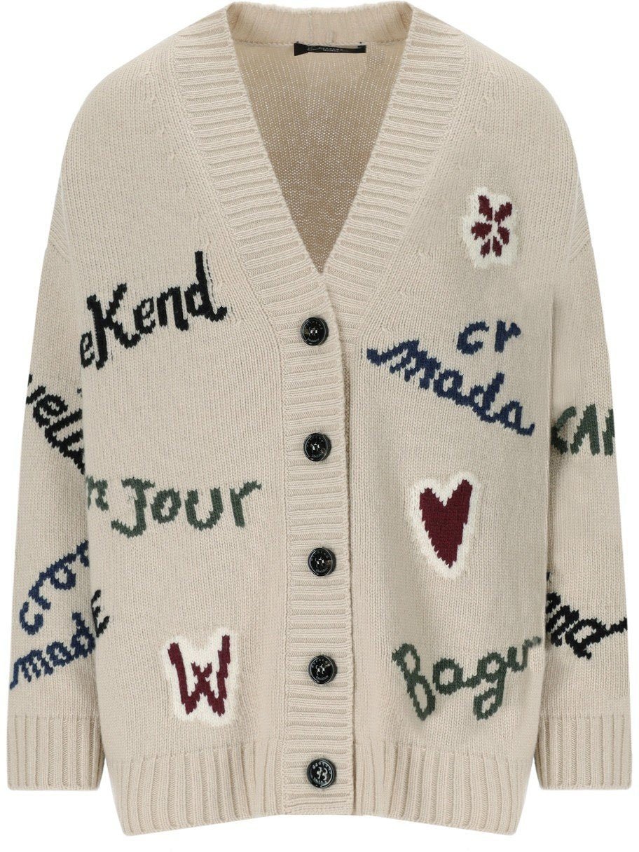 Max Mara MAX MARA WEEKEND BELGIO ECRU CARDIGAN Beige