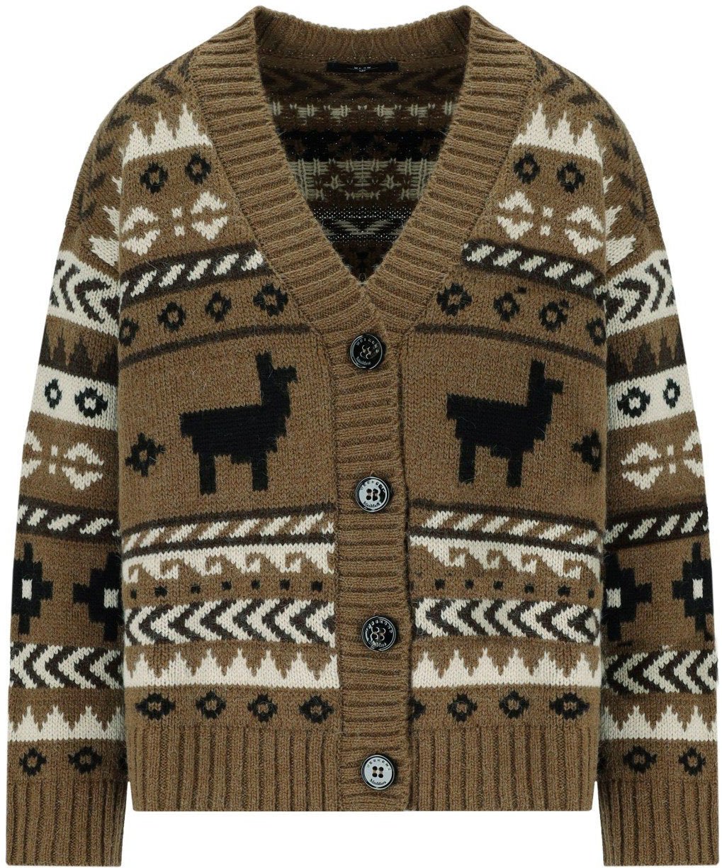 Max Mara MAX MARA WEEKEND OVATTA CAMEL CARDIGAN Bruin