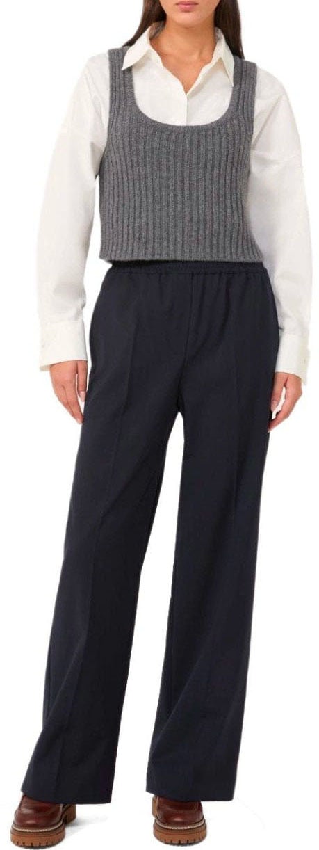 Max Mara MAX MARA WEEKEND ZURCA ANTHRACITE GREY TOP Grijs