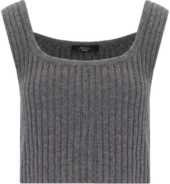 Max Mara MAX MARA WEEKEND ZURCA ANTHRACITE GREY TOP Grijs