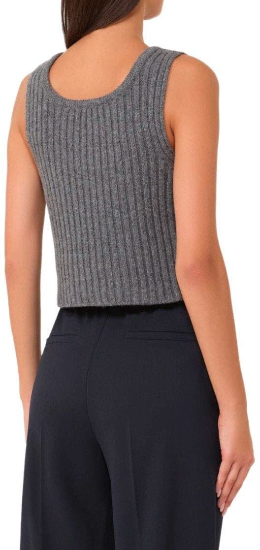 Max Mara MAX MARA WEEKEND ZURCA ANTHRACITE GREY TOP Grijs