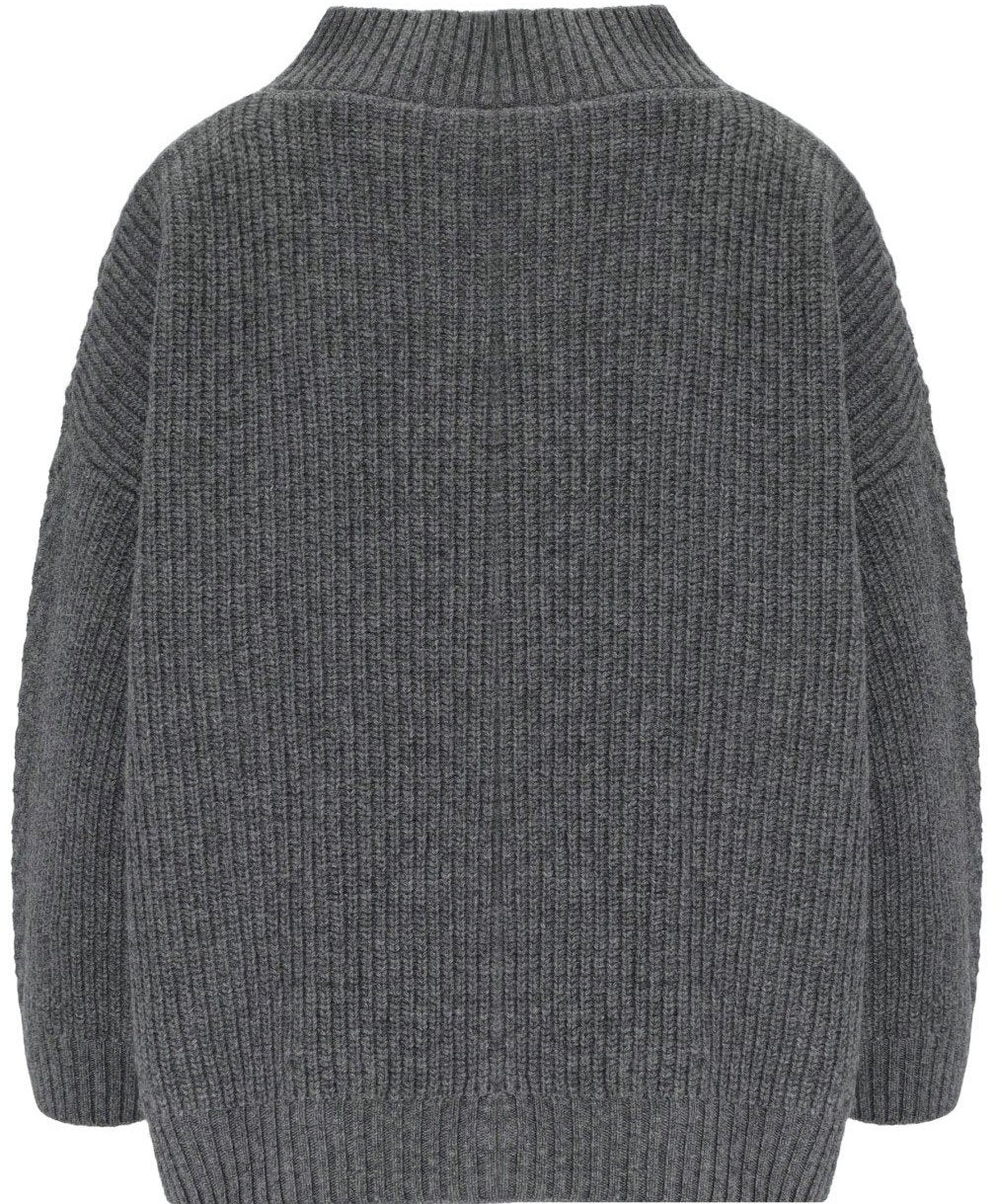 Max Mara MAX MARA WEEKEND SALITA ANTHRACITE GREY SWEATER Grijs