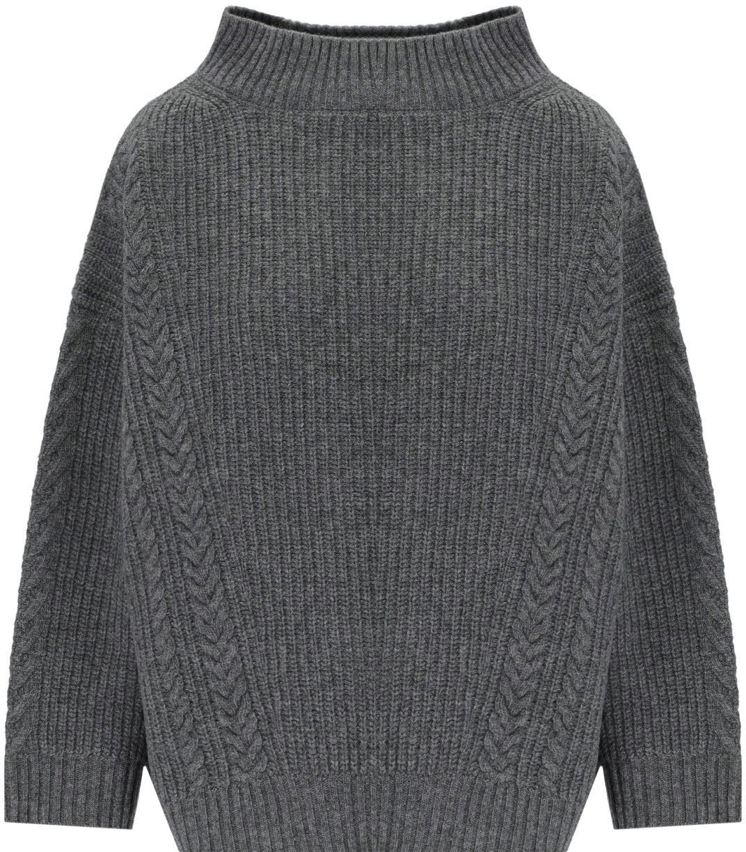 Max Mara MAX MARA WEEKEND SALITA ANTHRACITE GREY SWEATER Grijs
