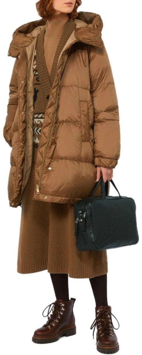 Max Mara MAX MARA WEEKEND BARNABA KNITTED MIDI SKIRT Bruin