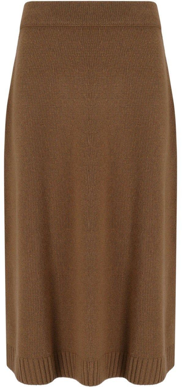 Max Mara MAX MARA WEEKEND BARNABA KNITTED MIDI SKIRT Bruin